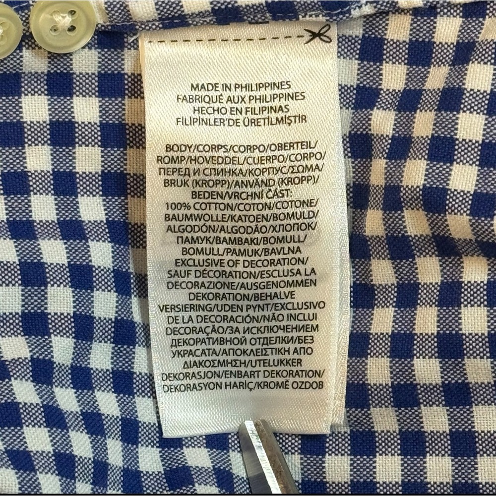 Polo Ralph Lauren Blue Check Flesh Pony Logo Casual Button Down Shirt‎ Men's XL - Picture 5 of 10